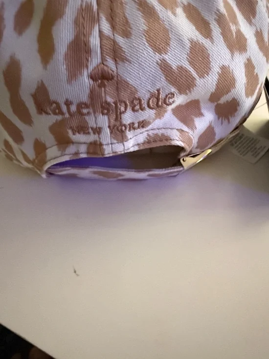 Kate Spade New York modern leopard print baseball cap NWT - Picture 5 of 7